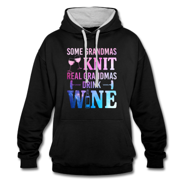 Realschulabschluss Hoodie - Some Grandmas Knit Real Grandmas Drink Wine Funny