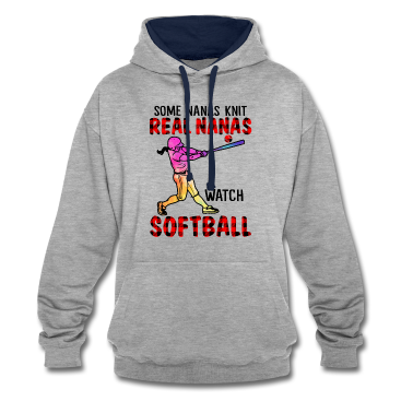 Realschulabschluss Hoodie - Some Nanas Knit Real Nanas Watch Softball Funny
