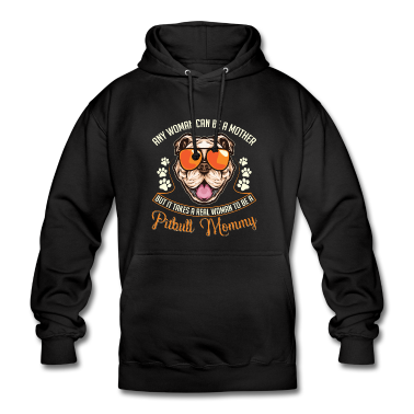 Realschulabschluss Hoodie - It Takes A Real Woman To Be A Pitbull Mommy