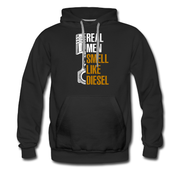 Realschulabschluss Hoodie - Real Men Smell Like Diesel T Shirt
