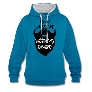 Realschulabschluss Hoodie - Echte Männer tragen Bart real men wearing beard