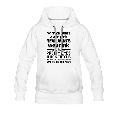 Realschulabschluss Hoodie - Normal Aunts Wear Pink Real Aunts Wear Ink Funny