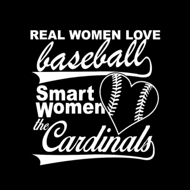 Motiv real Woman Love Baseball smart Woman in Cardinals