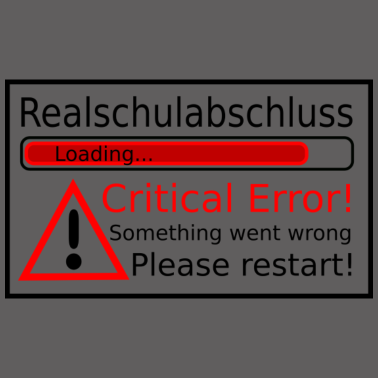 Motiv Realschulabschluss mit Ladebalken und Fehler