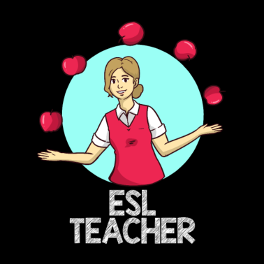 Motiv Englisch Zweitsprache Shirt Lehrer Apfel Lustig