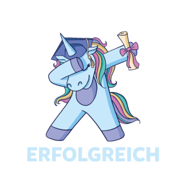 Motiv Dabbing Einhorn Realschulabschluss Realschule