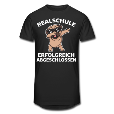 Realschulabschluss T-Shirt - Hund Mops Realschulabschluss Realschule