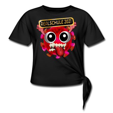 Realschulabschluss T-Shirt - Realschule SCHULABSCHLUSS 2021 VIRUS CARTOON
