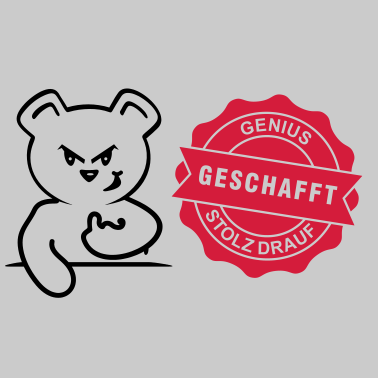 Motiv geschafft Abschluß-Sigel (1c)