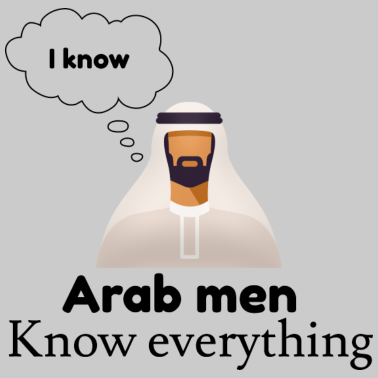 Motiv Arabische Männer wissen - lustige arabische Vatertag Geschenke