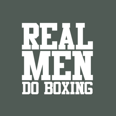 Motiv Real Men do Boxing Boxer