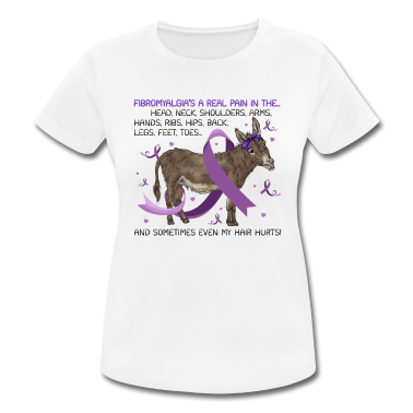 Realschulabschluss T-Shirt - Fibromyalgia Donkey Awareness