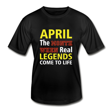 Realschulabschluss T-Shirt - APRIL THE MONTH WHEN REAL LEGENDS COME TO LIFE