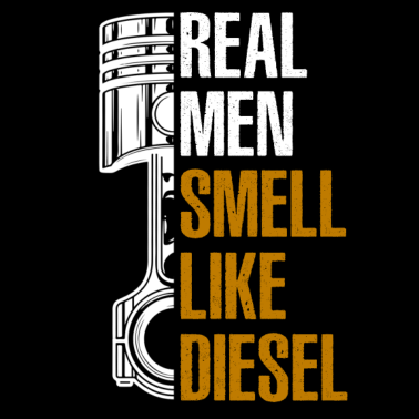 Motiv Real Men Smell Like Diesel T Shirt
