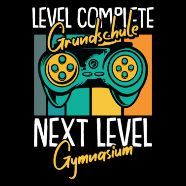 Motiv Gymnasium Gamer Level Schule Spruch Geschenk
