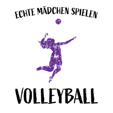 Motiv Echte Mädchen spielen Volleyball