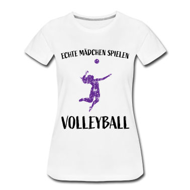 Realschulabschluss T-Shirt - Echte Mädchen spielen Volleyball