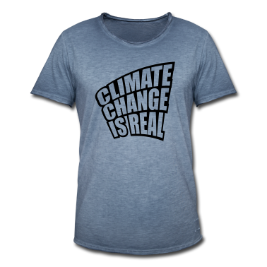 Realschulabschluss T-Shirt - kontur erderwaermung Climate Change Is Real klimaw