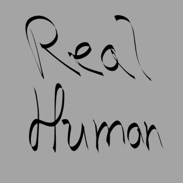 Motiv echter Mensch lustiger Spruch