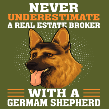 Motiv never underestimate a real estate broker Schäferhu