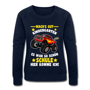 Einschulung Pullover - Schule Monster Truck Schüler Einschulung