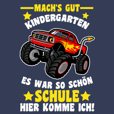Motiv Schule Monster Truck Schüler Einschulung