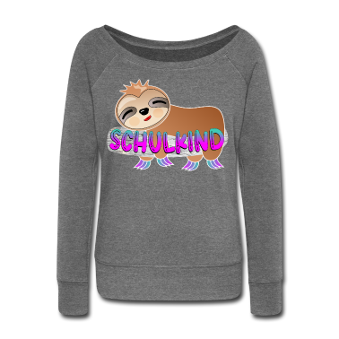 Einschulung Pullover - SCHULKIND LUSTIGES FAULTIERE SCHULE BAUMAST NATUR