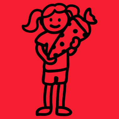 Motiv Schulanfang Girl - Line