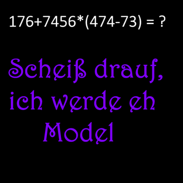 Motiv ich werde Model Schulanfang