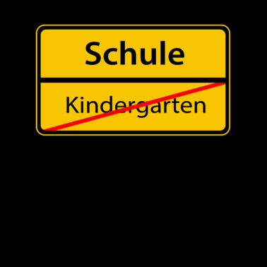 Motiv Kindergarten Schulanfang Ortsschild Schulanfänger