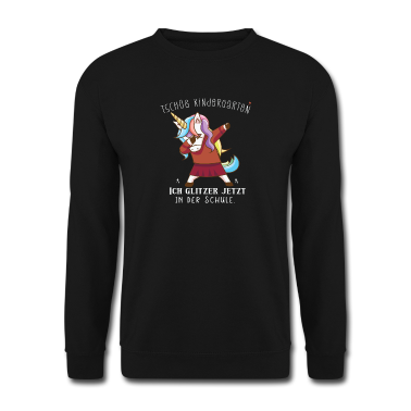 Einschulung Pullover - Tschüß Kindergarten Einhorn Schulanfänger