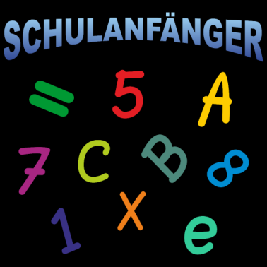 Motiv Schulanfänger - Zahlen Buchstaben