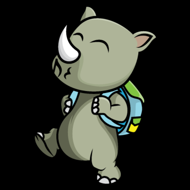 Motiv Fröhlicher Tier Schulanfänger