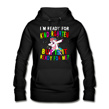 Einschulung Hoodie - Im Ready for Kindergarten Dino Einhorn Kinder