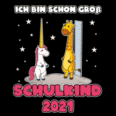 Motiv Schulkind 2021 Einhorn Einschulung Mädchen Lustig