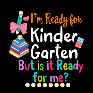 Motiv Back To School Shirt, ich bin bereit für den Kindergarten