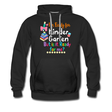 Einschulung Hoodie - Back To School Shirt, ich bin bereit für den Kindergarten