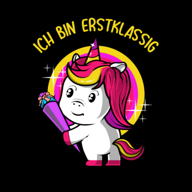 Motiv Schulanfang Einhorn Geschenk - Erste Klasse