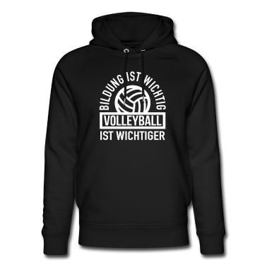 Einschulung Hoodie - Bildung Ist Wichtig Volleyball Ist Wichtiger