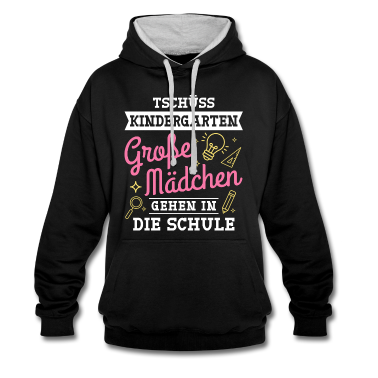 Einschulung Hoodie - ...Große Mädchen gehen in die Schule