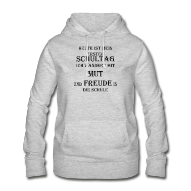 Einschulung Hoodie - Schulanfang,Mut,Freude