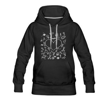 Einschulung Hoodie - Schule Herz Schulanfang