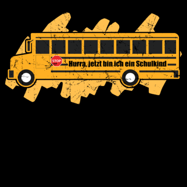 Motiv Schulbus Schulanfang Einschulung Schulkind