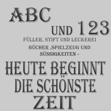 Motiv Schulanfang, Geschenkidee