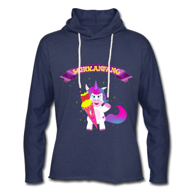 Einschulung Hoodie - Einschulung Einhorn mit Schultüte Schulanfang