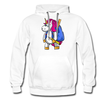 Einschulung Hoodie - Einhorn mit Schulranzen, Einschulung, Schulanfang