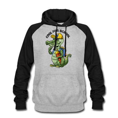 Einschulung Hoodie - Schulanfänger Erste Klasse Krokodil