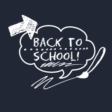 Motiv Spruch Zurück in die Schule Comic Schulanfang