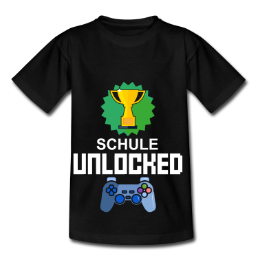 Einschulung T-Shirt - Level Unlocked Schulanfang Gamer Geschenk Gaming
