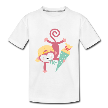 Einschulung T-Shirt - MONKEY AT SCHOOL